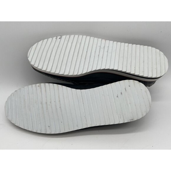 G.H. Bass Mens Black Bgaters Boat Shoes Size 9 Leather Upper With White Outsole - Picture 8 of 10